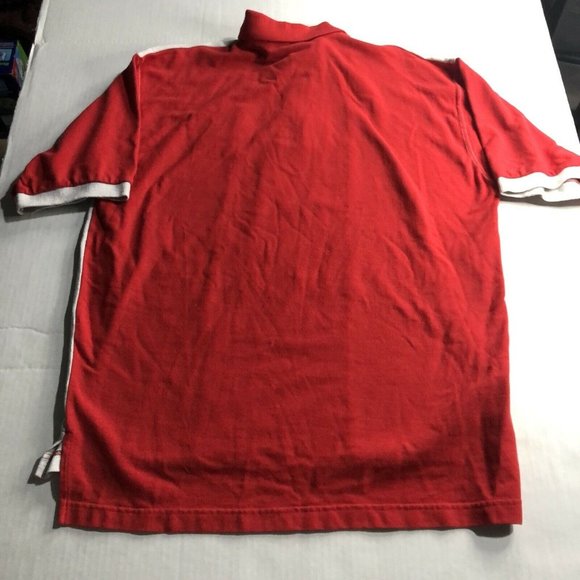 VTG Mens Champion Rose Bowl OHIO STATE BUCKEYES Grey Red Polo 97' Color Block XL - Picture 7 of 8